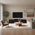 Anja 2.2m TV Entertainment Unit - Full Black TV/Entertainment Unit Dwood-Core