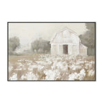 White Barn Meadow Neutral, By Danhui Nai Wall Art Gioia-Local 60x40cm Framed Canvas Black