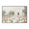 White Barn Meadow Neutral, By Danhui Nai Wall Art Gioia-Local 60x40cm Framed Canvas Black