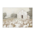 White Barn Meadow Neutral, By Danhui Nai Wall Art Gioia-Local 60x40cm Framed Canvas White