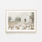White Barn Meadow Neutral, By Danhui Nai Wall Art Gioia-Local 60x40cm Framed Poster Black