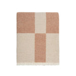 Ex Display - Winton Stonewashed Cotton 130cm x 170cm Throw - Coral Throw Furtex-Local