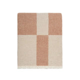Ex Display - Winton Stonewashed Cotton 130cm x 170cm Throw - Coral Throw Furtex-Local