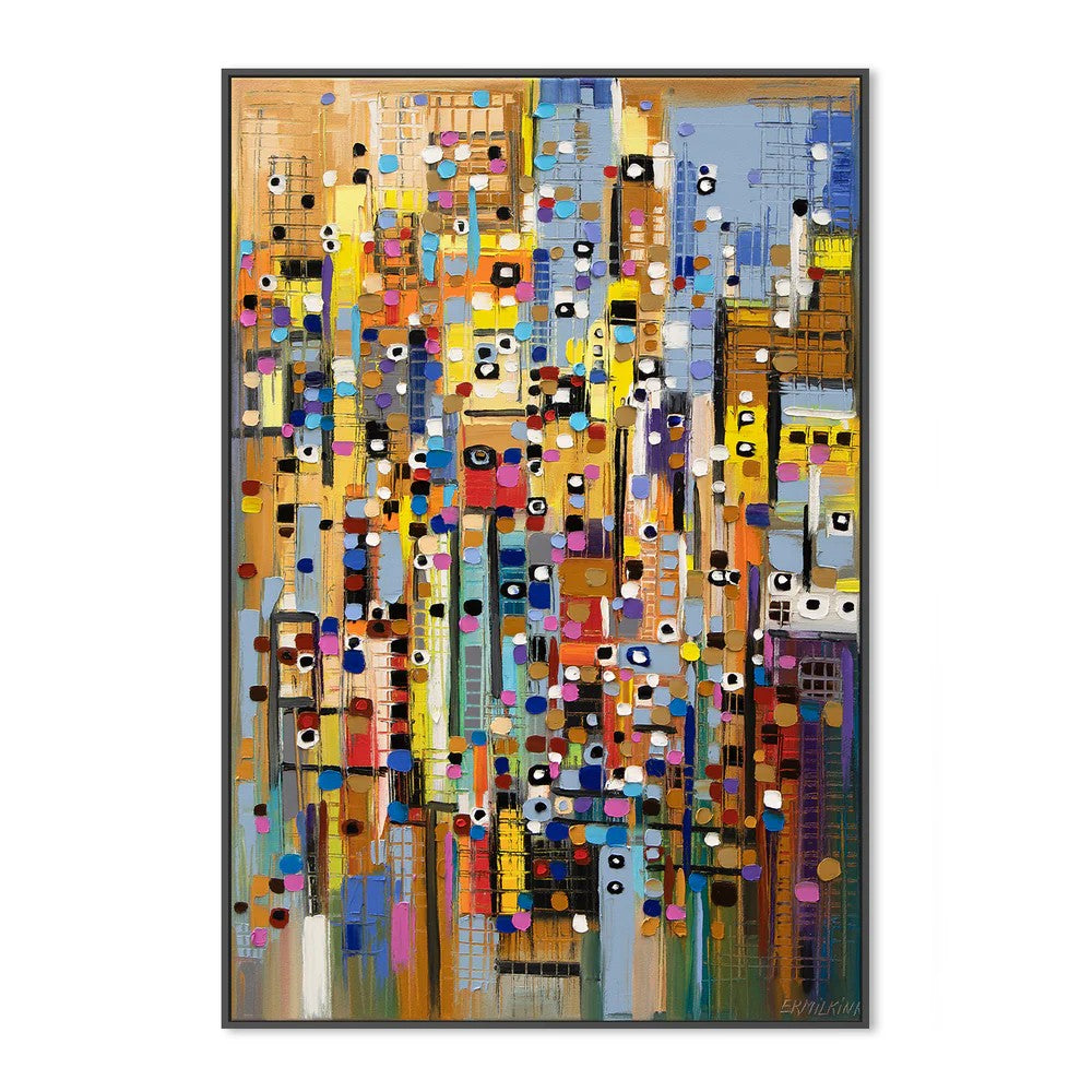 Wonderful Moments, By Ekaterina Ermilkina Wall Art Gioia-Local 40x60cm Framed Canvas Black