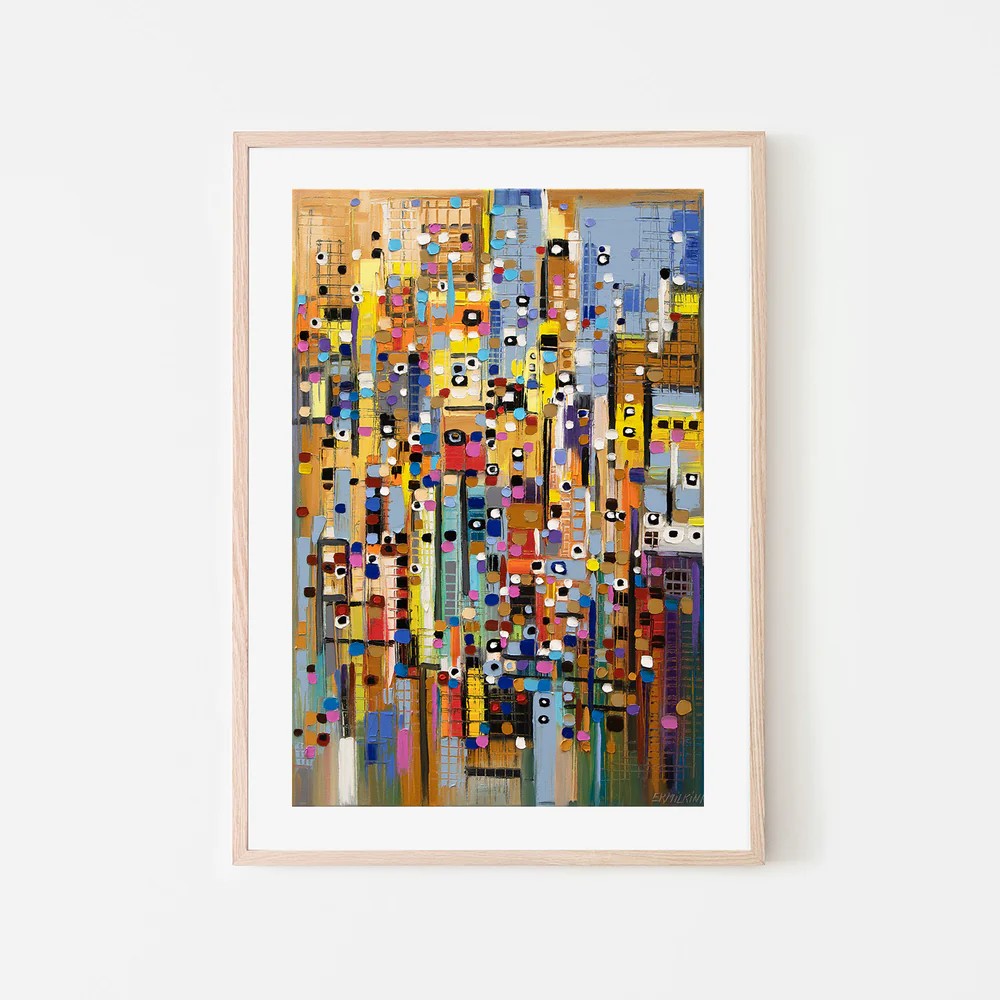 Wonderful Moments, By Ekaterina Ermilkina Wall Art Gioia-Local 40x60cm Framed Poster Black