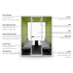 Evolve 4 Person Large Meeting Pod - White by Humble Office Silent Booth Hbox-Core   