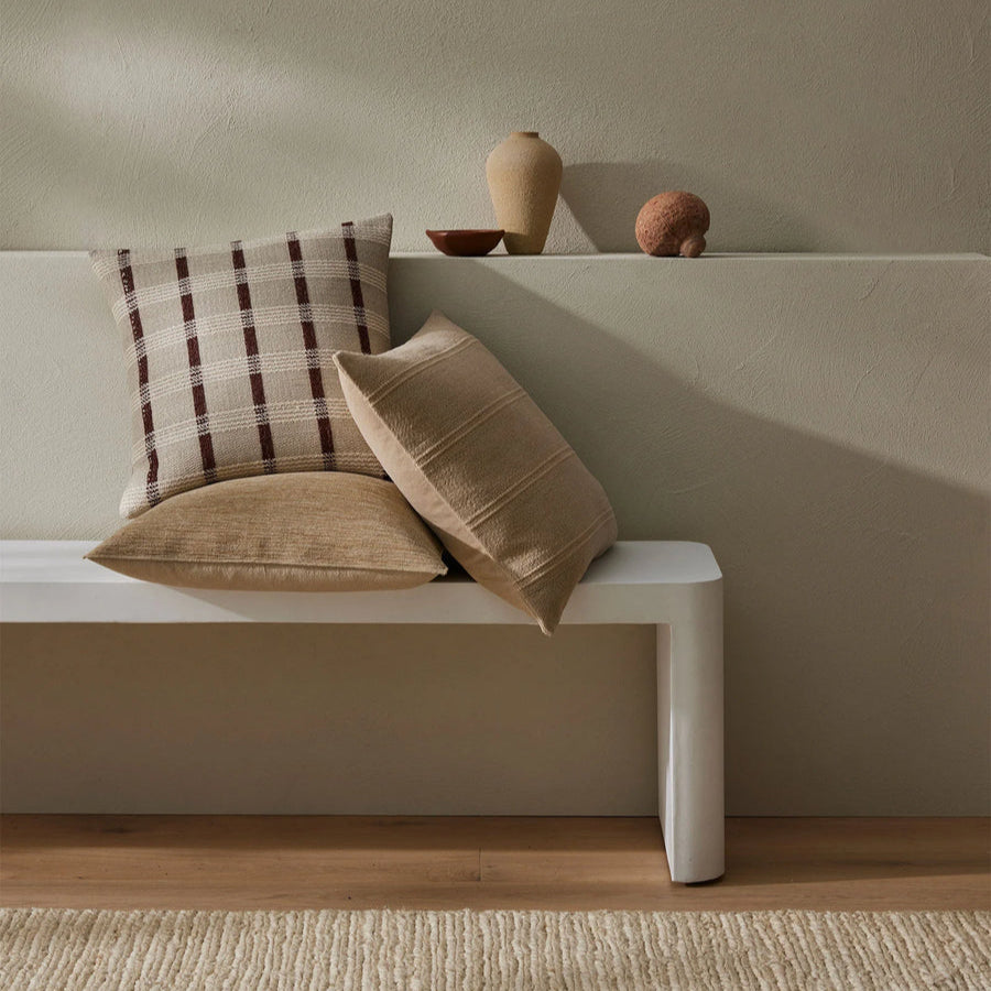 Dania 50cm Woven Texture with Overlocked Edge Cushion Cushion Weave-Local