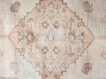 Yvana 290cm x 200cm Traditional Distressed Washable Rug - Brown and Beige