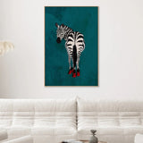 Zebra In Heels, By Sarah Manovski Wall Art Gioia-Local