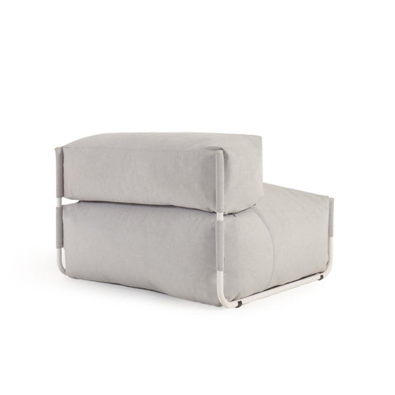 Zoya Fabric Modular Lounge Chair - Light Grey