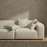 Lorenzo 50cm Mid-Scale Check Cushion Cushion Weave-Local