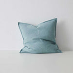 Como Linen Stonewashed Vintage Look Cushion Cushion Weave-Local Como Mineral 50cm x 50cm Polyester