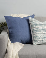 Ex Display - Ollo Adria Linen & Cotton Cushion - Indigo Cushion Furtex-Local   