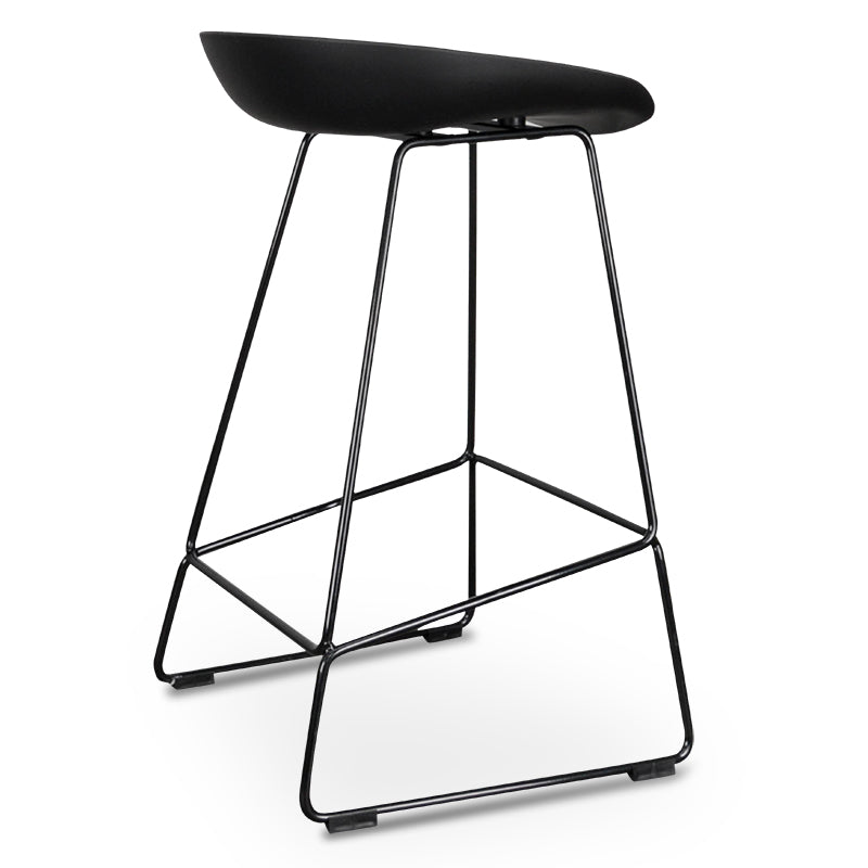 Allen 65cm Bar Stool - Full Black Bar Stool Swady-Core   