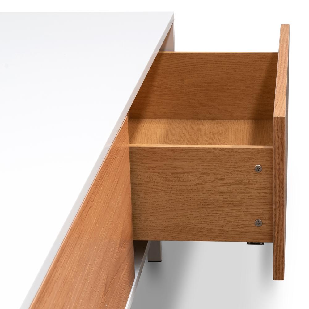 Ex Display - Alto 2m Wooden TV Entertainment Unit - White - Natural TV/Entertainment Unit Better B-Core