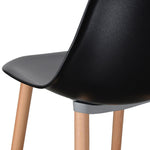 Ex Display Amy Dining Chair - Black - Natural Dining Chair Swady-Core