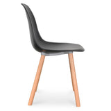 Ex Display Amy Dining Chair - Black - Natural Dining Chair Swady-Core