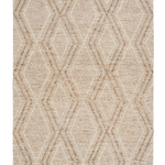 Amelia Boho Textured Hypo-Allergenic Wool Rug - Beige Rug Mos-Local 155cm x 225cm