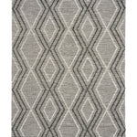 Amelia Boho Textured Hypo-Allergenic Wool Rug - Charcoal Rug Mos-Local 155cm x 225cm