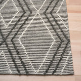 Amelia Boho Textured Hypo-Allergenic Wool Rug - Charcoal Rug Mos-Local