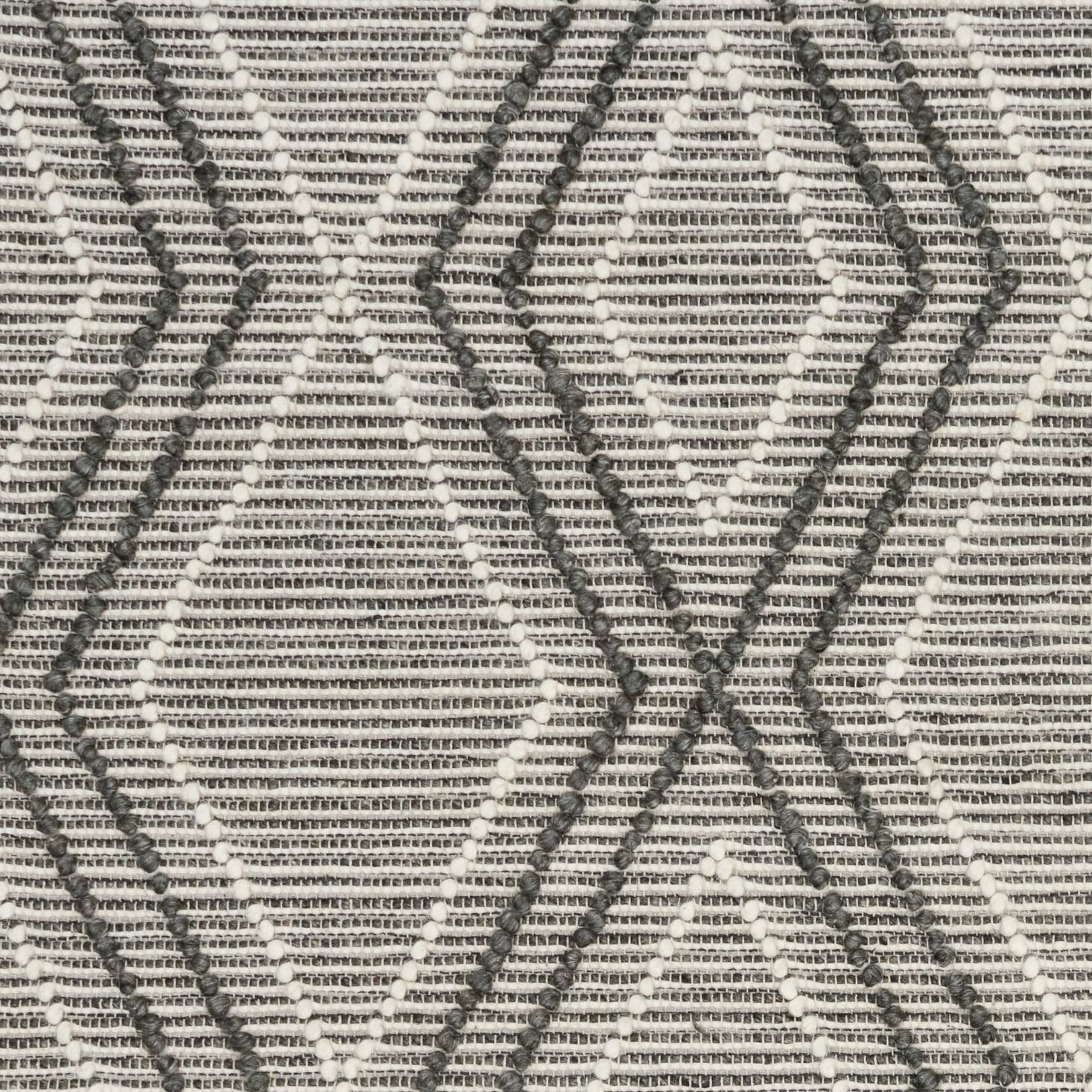 Amelia Boho Textured Hypo-Allergenic Wool Rug - Charcoal Rug Mos-Local