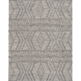 Amelia Tribal Textured Hypo-Allergenic Wool Rug - Grey Rug Mos-Local 155cm x 225cm