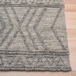 Amelia Tribal Textured Hypo-Allergenic Wool Rug - Grey Rug Mos-Local