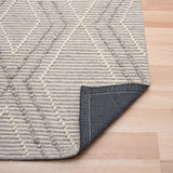 Amelia Boho Textured Hypo-Allergenic Wool Rug - Silver Grey Rug Mos-Local