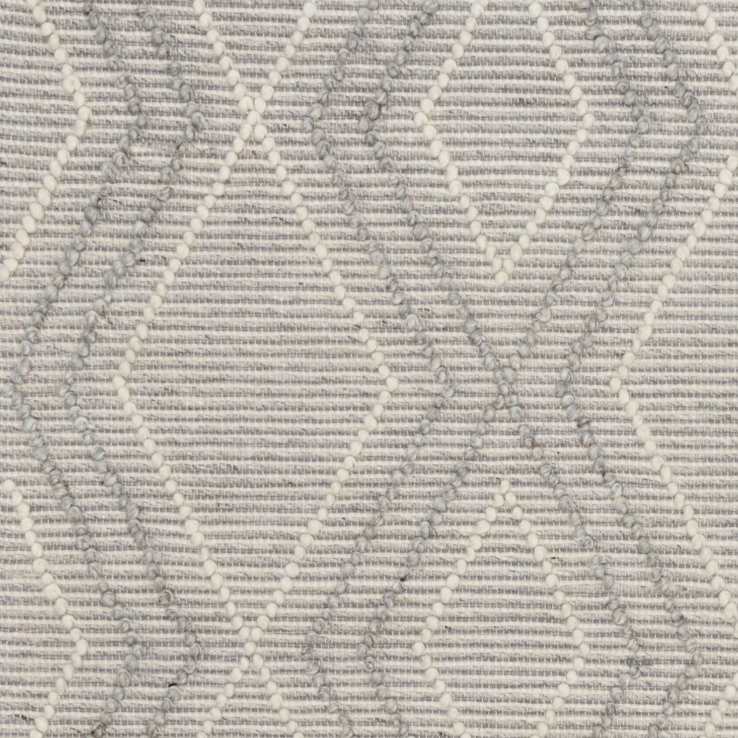 Amelia Boho Textured Hypo-Allergenic Wool Rug - Silver Grey Rug Mos-Local