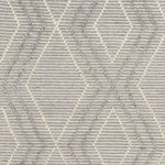 Amelia Boho Textured Hypo-Allergenic Wool Rug - Silver Grey Rug Mos-Local