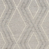 Amelia Boho Textured Hypo-Allergenic Wool Rug - Silver Grey Rug Mos-Local