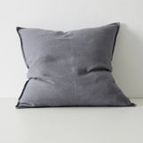 Ex Display - Como Linen Stonewashed Vintage Look Cushion - Smoke Cushion Weave-Local