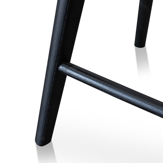 Ex display - Bethan 65cm Wooden Bar stool - Black Bar Stool M-Sun-Core   