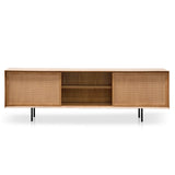 Ex Display - Bolton 2.2m Wooden TV Unit - Natural - Last One TV/Entertainment Unit DJ Kalead-Core