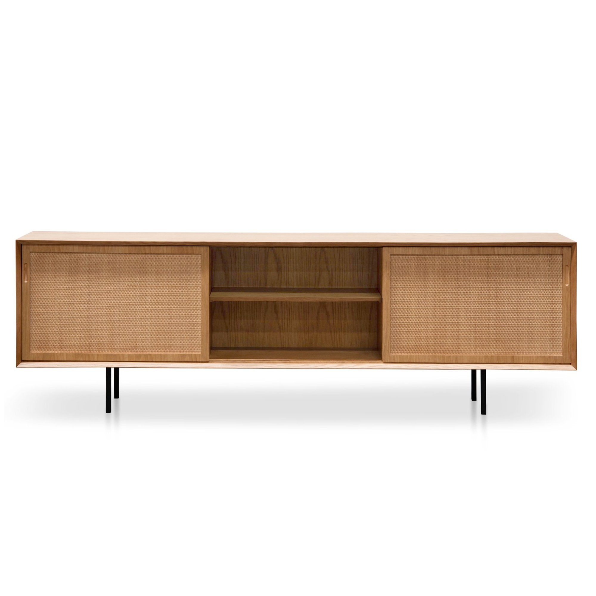 Ex Display - Bolton 2.2m Wooden TV Unit - Natural - Last One TV/Entertainment Unit DJ Kalead-Core
