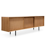 Ex Display - Bolton 2.2m Wooden TV Unit - Natural - Last One TV/Entertainment Unit DJ Kalead-Core