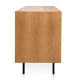 Ex Display - Bolton 2.2m Wooden TV Unit - Natural - Last One TV/Entertainment Unit DJ Kalead-Core