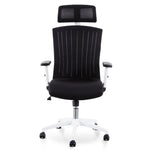 Ex Display - Caleb Mesh Office Chair - Black and White Office Chair LF-Core   