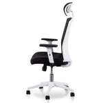 Ex Display - Caleb Mesh Office Chair - Black and White Office Chair LF-Core   