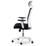 Ex Display - Caleb Mesh Office Chair - Black and White Office Chair LF-Core   