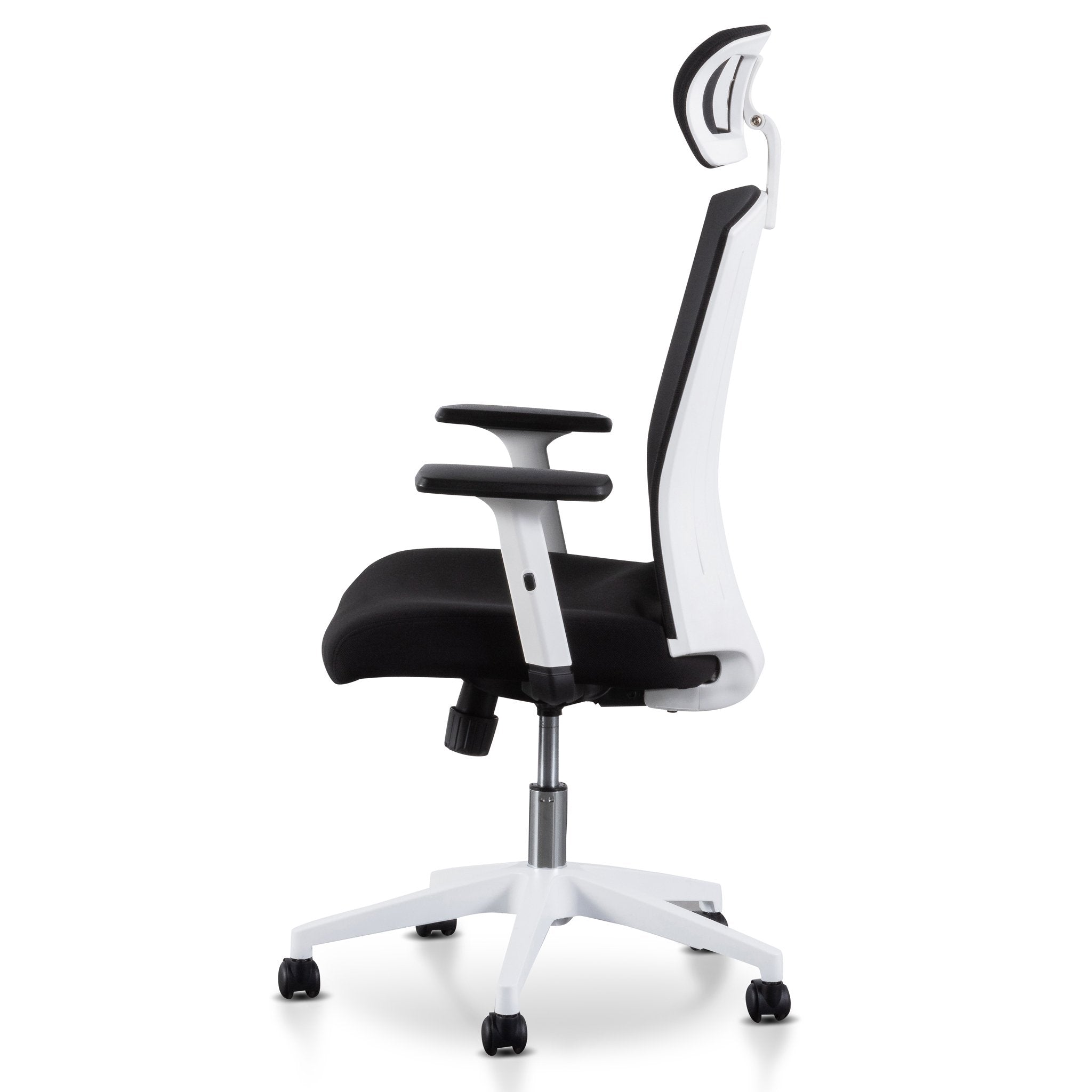 Ex Display - Caleb Mesh Office Chair - Black and White Office Chair LF-Core   