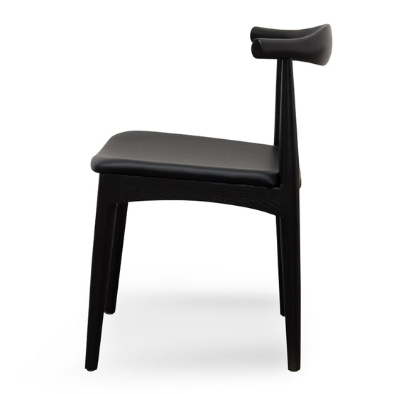 Set of 2 - Henrik Dining Chair - Full Black Dining Chair Swady-Core   