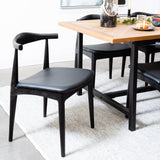 Set of 2 - Henrik Dining Chair - Full Black Dining Chair Swady-Core   