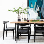 Set of 2 - Henrik Dining Chair - Full Black Dining Chair Swady-Core   
