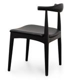 Set of 2 - Henrik Dining Chair - Full Black Dining Chair Swady-Core   