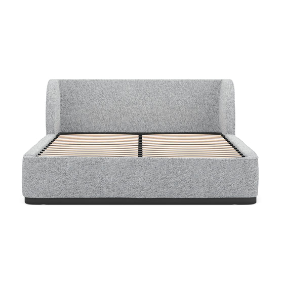 Jamar Queen Bed Frame - Pepper Boucle Bed Frame Ming-Core   