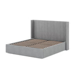 Hillsdale Wide Base Queen Bed Frame - Flint Grey Bed Frame Ming-Core   