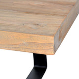 Ex Display - Dalton Reclaimed Wood Dining Table 2.4m - Rustic Natural - Upgraded Top Dining Table Reclaimed-Core