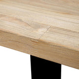 Ex Display - Dalton Reclaimed Wood Dining Table 2.4m - Rustic Natural - Upgraded Top Dining Table Reclaimed-Core