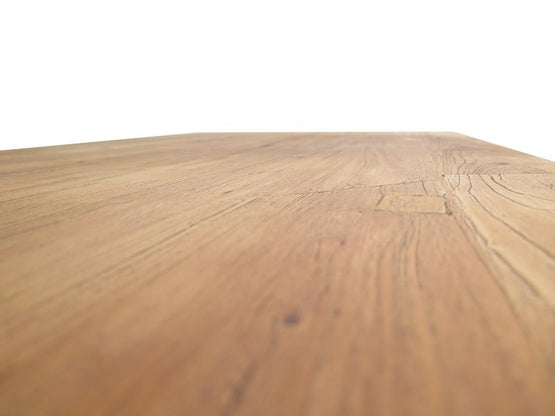 Dalton Reclaimed Elm Wood 150cm Dining Table - Rustic Natural DT542